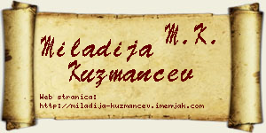 Miladija Kuzmančev vizit kartica